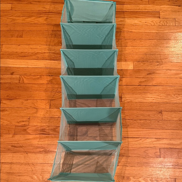Teal Hanging Organizer for handbags/shoes/scarves/sweaters - Picture 10 of 15
